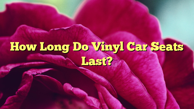 How Long Do Vinyl Car Seats Last?