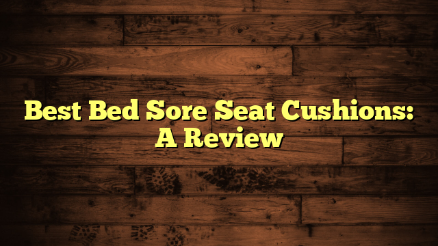 Best Bed Sore Seat Cushions: A Review