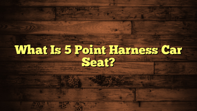 What Is 5 Point Harness Car Seat?