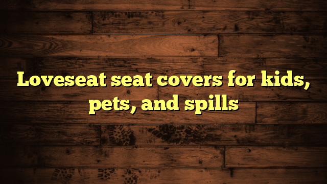 Loveseat seat covers for kids, pets, and spills