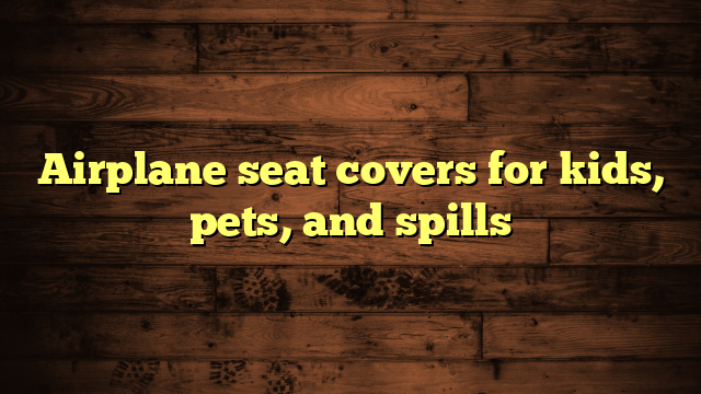 Airplane seat covers for kids, pets, and spills