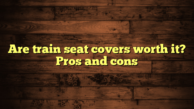 Are train seat covers worth it? Pros and cons
