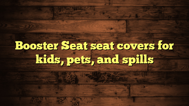 Booster Seat seat covers for kids, pets, and spills