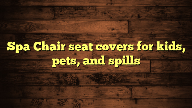 Spa Chair seat covers for kids, pets, and spills
